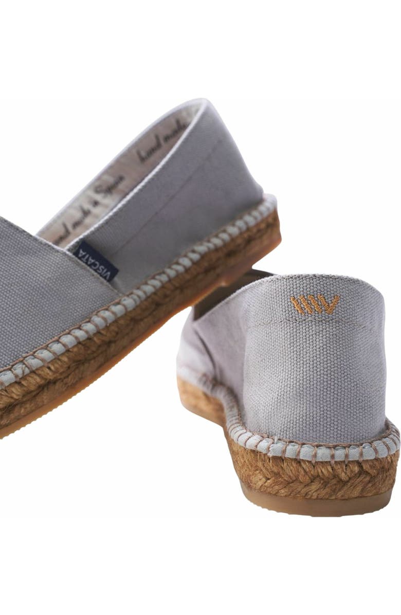 VISCATA Barceloneta Canvas Espadrille Flats, Alternate, color, Ash Grey