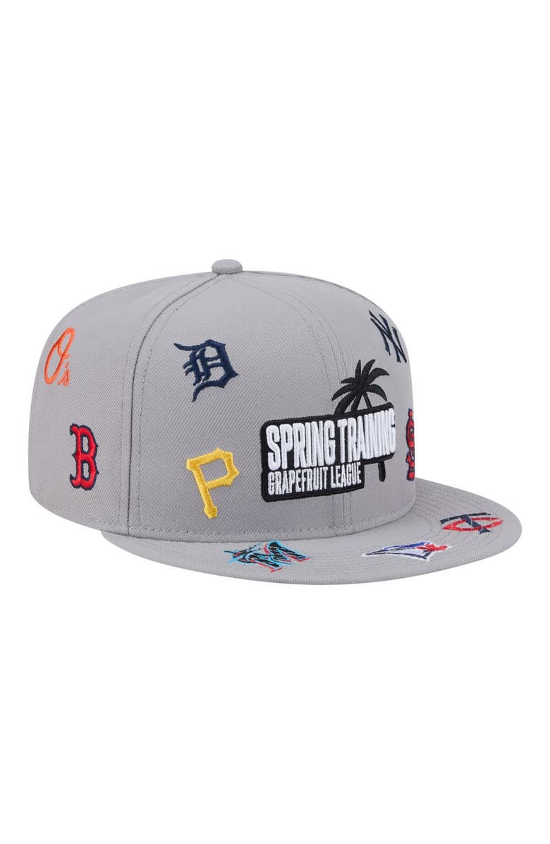New Era Men's New Era Gray 2026 Spring Training Grapefruit League Scattered 9FIFTY Adjustable Hat, Alternate, color, Gray