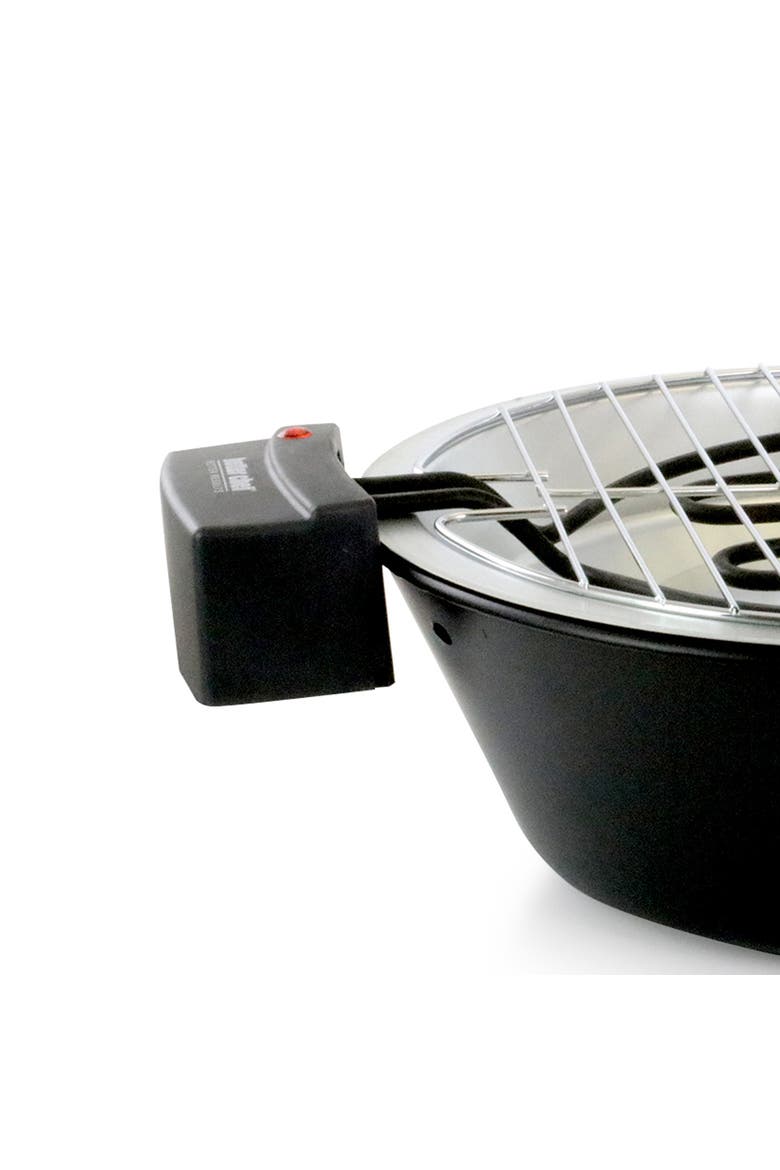 Indoor Outdoor 14 in Tabletop Electric Barbecue Grill, Alternate, color, Black