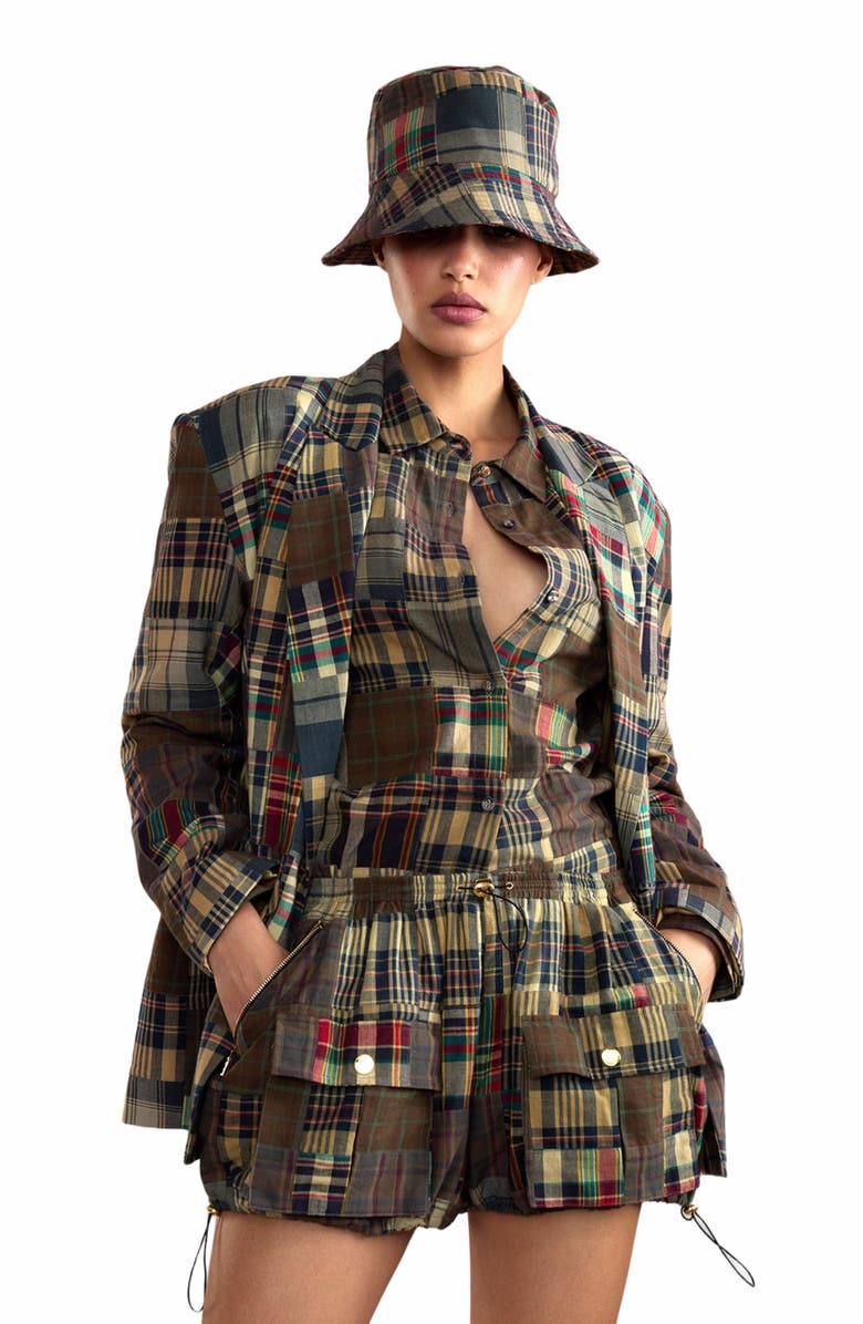 Cynthia Rowley Madrid Madras Shirt, Alternate, color,
