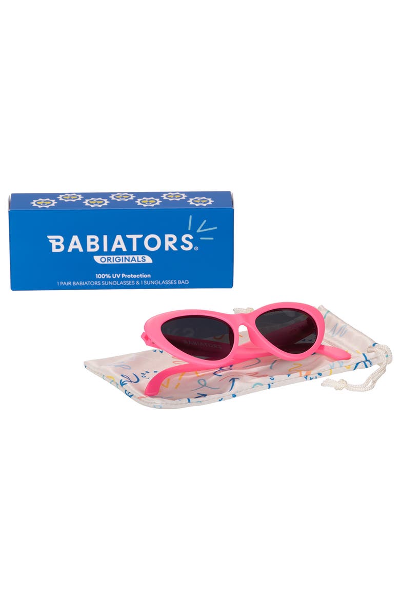 Kids' Pink Cat Eye Sunglasses, Alternate, color, THINK PINK