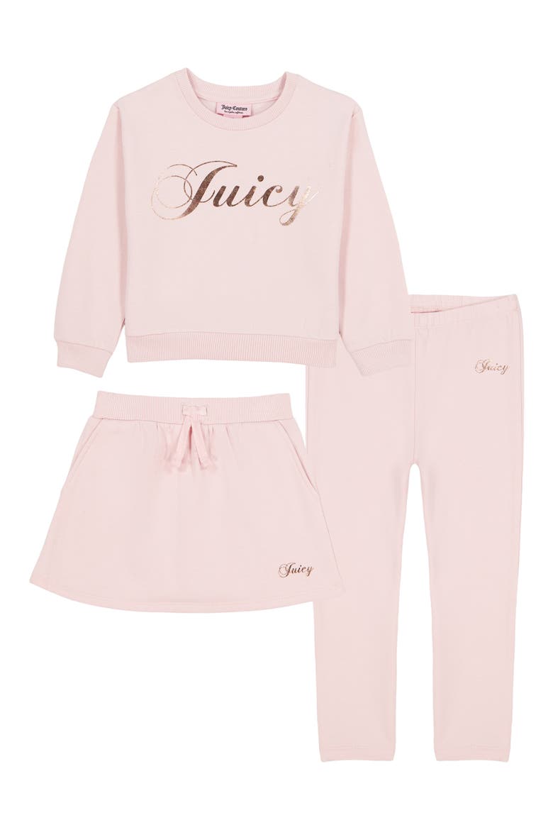 Kids' 3-Piece Sweatshirt, Skirt & Leggings Set, Main, color, PREPACK ASSORTED