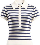 Reformation Bentley Crop Polo Sweater
