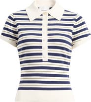 Reformation Bentley Crop Polo Sweater