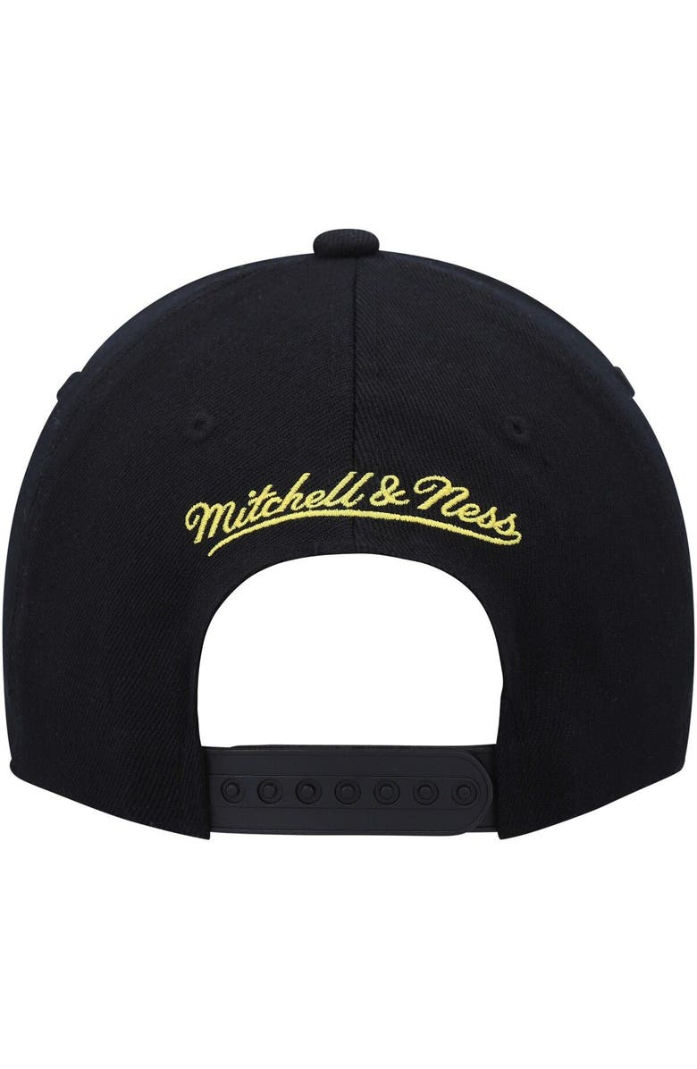 Mitchell & Ness Men's Mitchell & Ness Black/Gold Utah Jazz MVP Team Two-Tone 2.0 Stretch-Snapback Hat, Alternate, color, Black