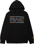 OVERTIME Elite RWE Oversize Raw Edge Tie Dye Logo Hoodie