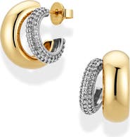 MOD + JO Conrad Pavè Hoop Earrings