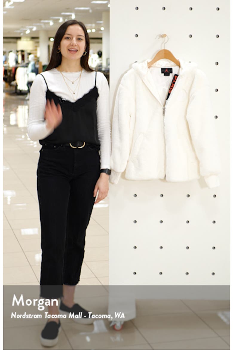 x Paris Saint-Germain Hooded Faux Fur Bomber Jacket video