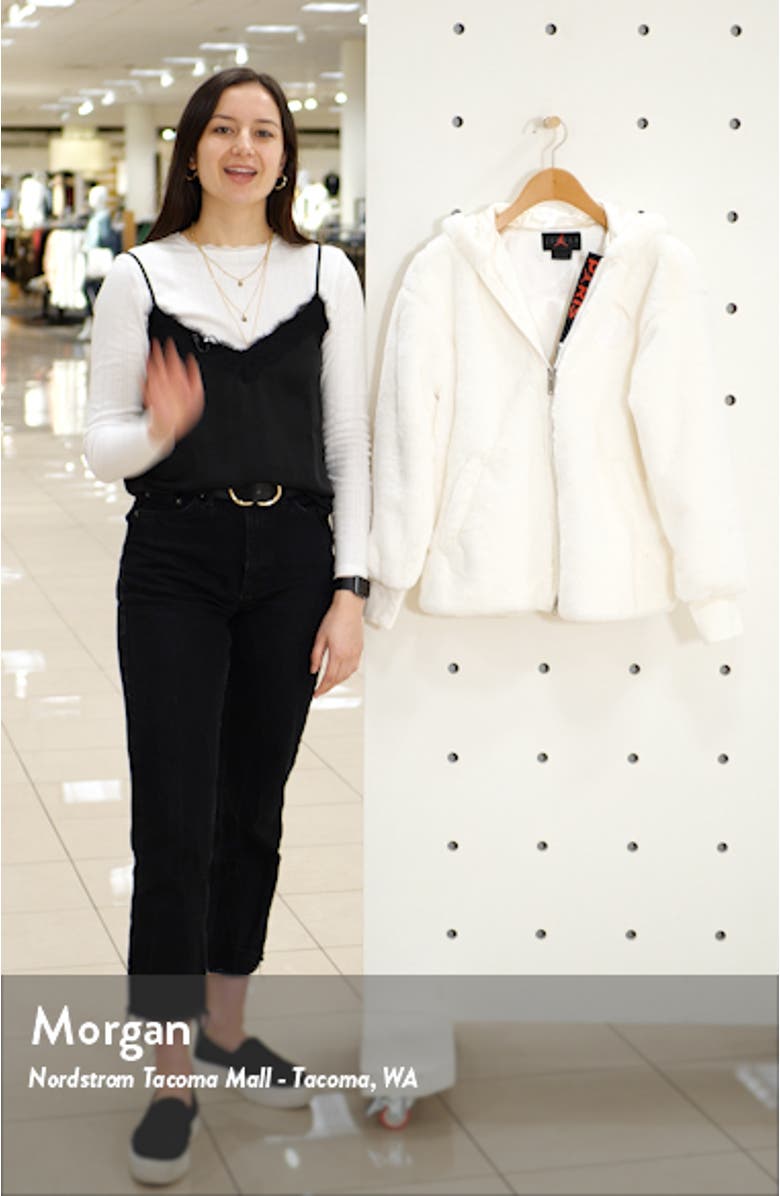 x Paris Saint-Germain Hooded Faux Fur Bomber Jacket, sales video thumbnail