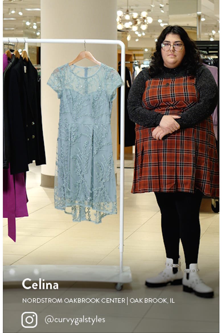 Sequin Embroidered Fit & Flare Dress video