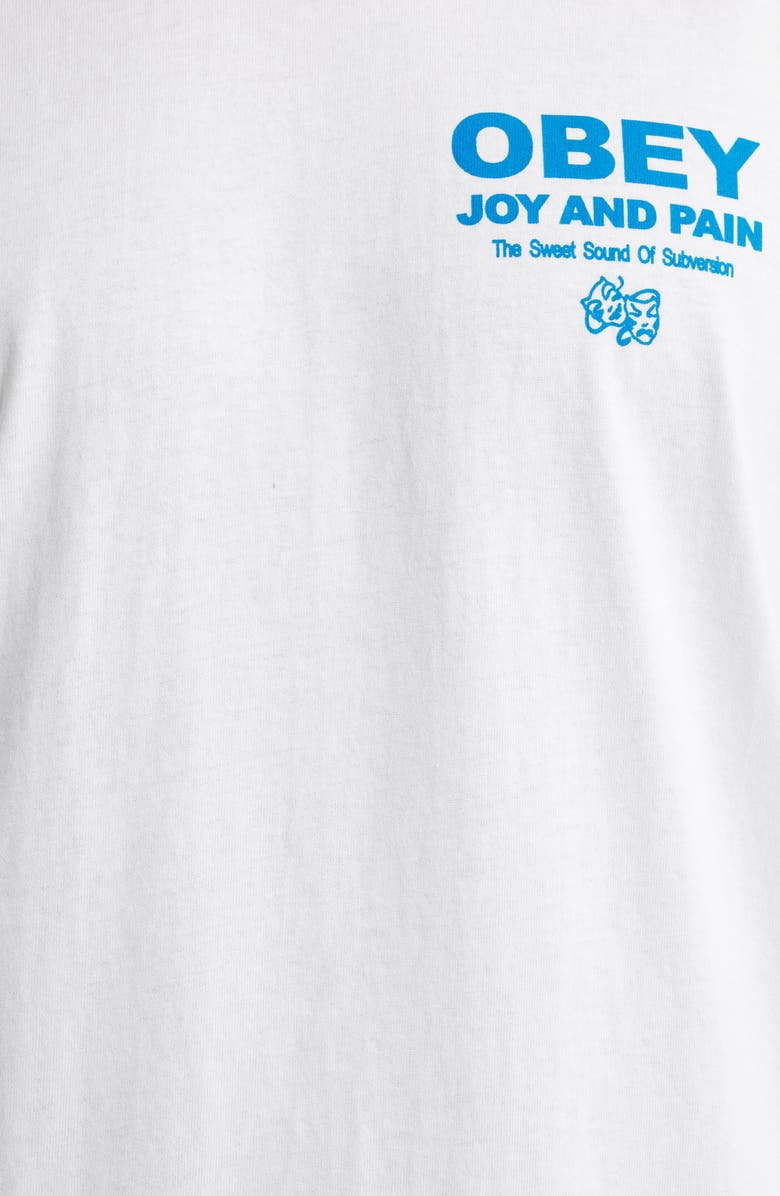 Obey Joy & Pain Cotton Graphic T-Shirt, Alternate, color, White