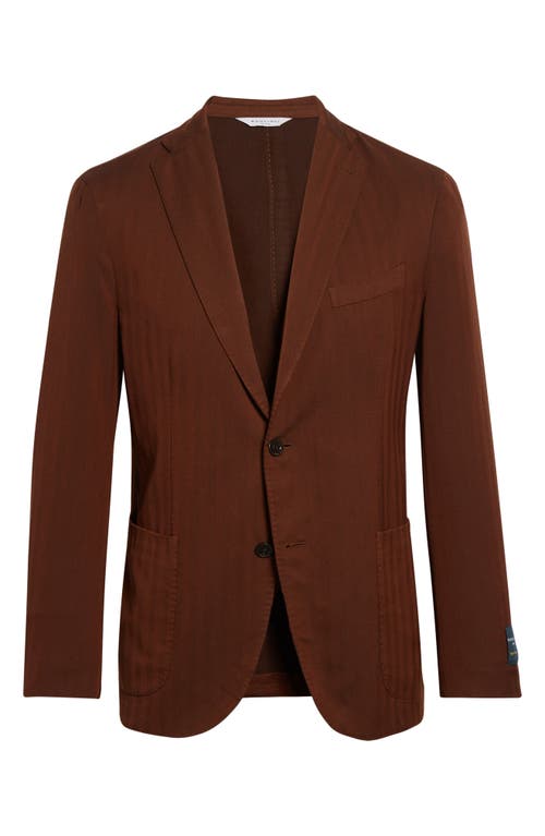 Boglioli K-jacket High Performance Virgin Wool Sport Coat In Brown