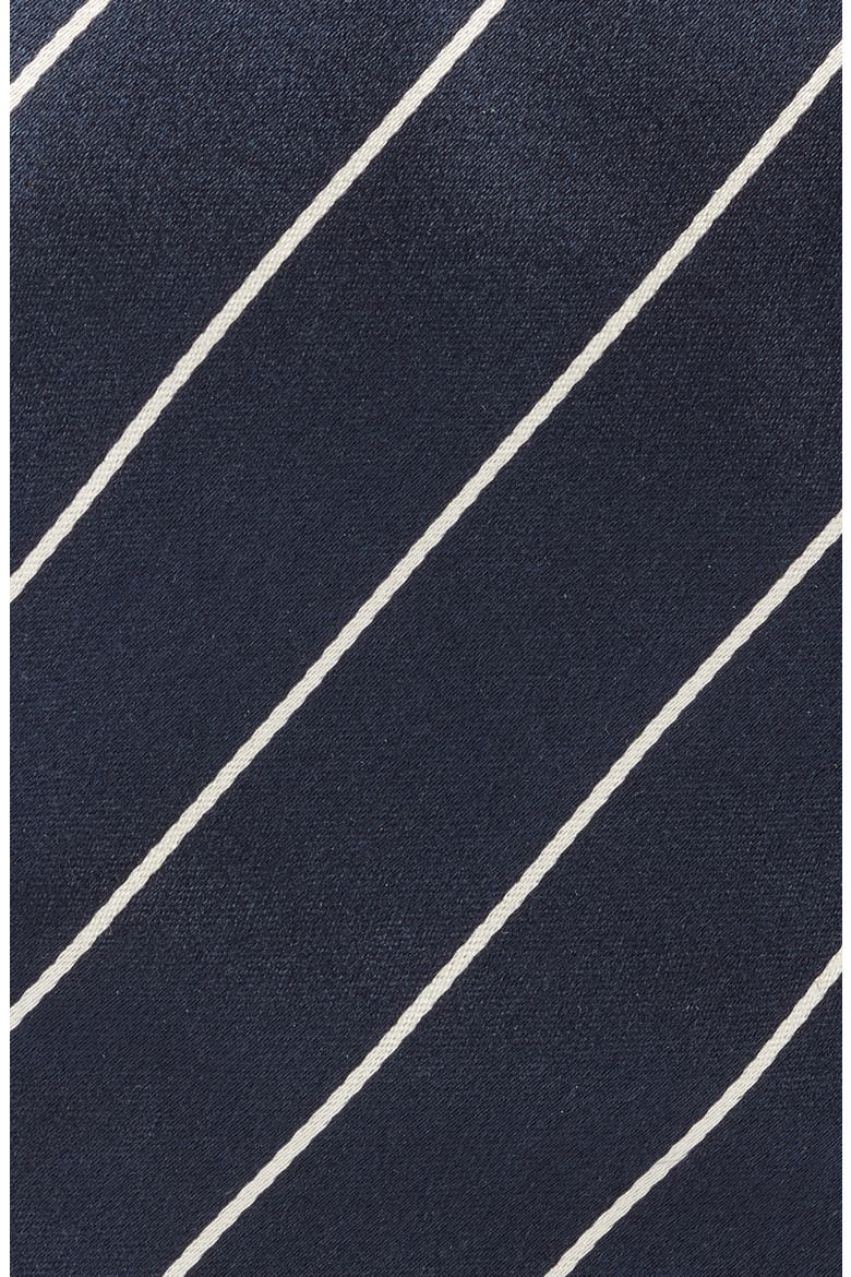 Stripe Silk Tie, Alternate, color, DARK NAVY