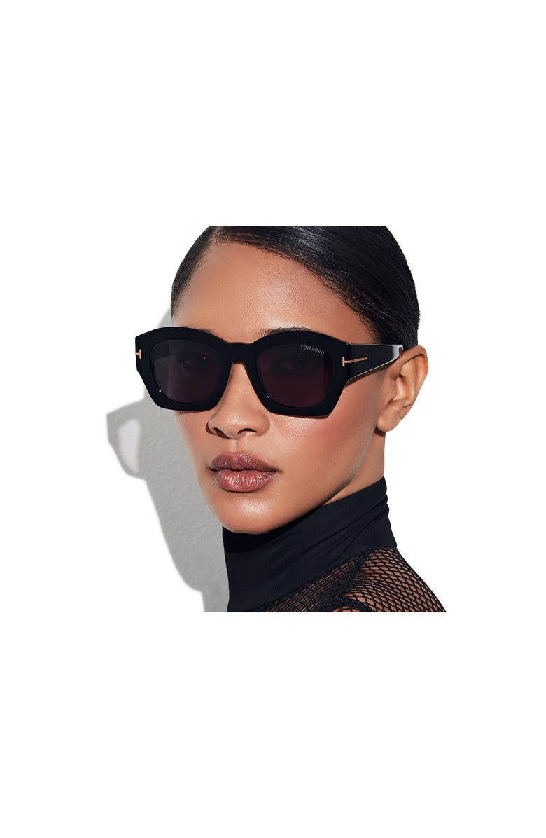 TOM FORD Guilliana 52mm Geometric Sunglasses, Alternate, color,