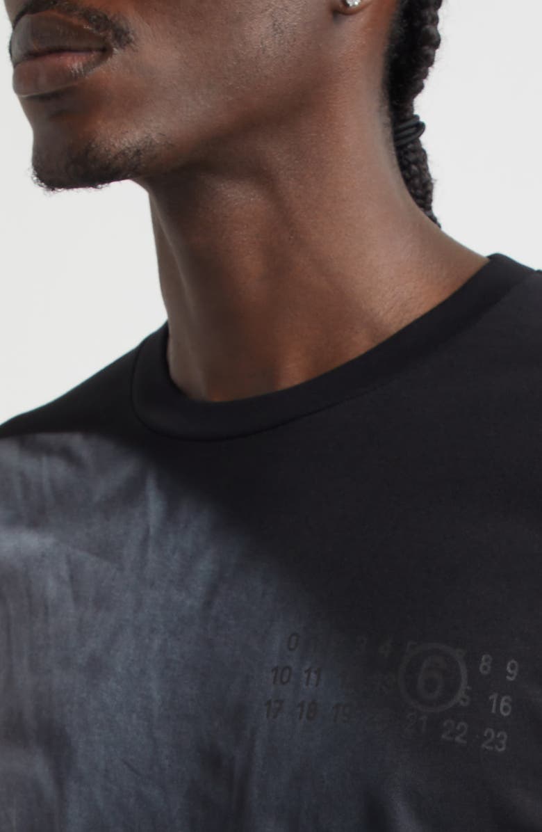 MM6 Maison Margiela Cotton Graphic T-Shirt, Alternate, color, Black
