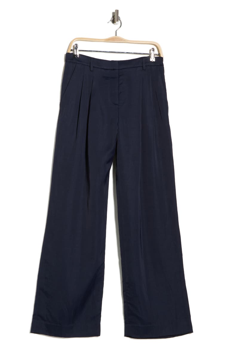 Sulli Pleated Pants, Alternate, color, MIDNIGHT