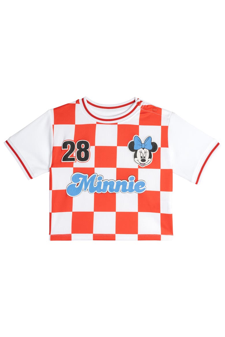 Minnie Mouse Athletic 2-Piece T-Shirt and Shorts Set, Alternate, color, Minnie Red Checker