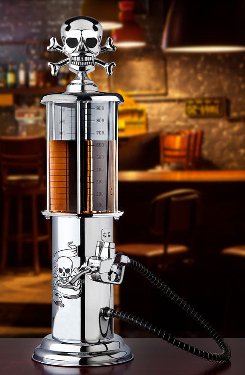 Godinger Skull Gas Pump Liquor Dispenser In Transparent