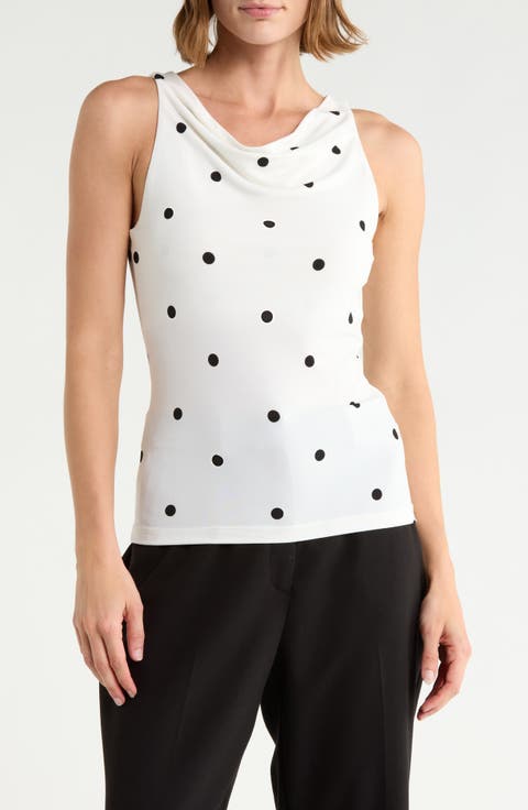 Cowl Neck Sleeveless Knit Top