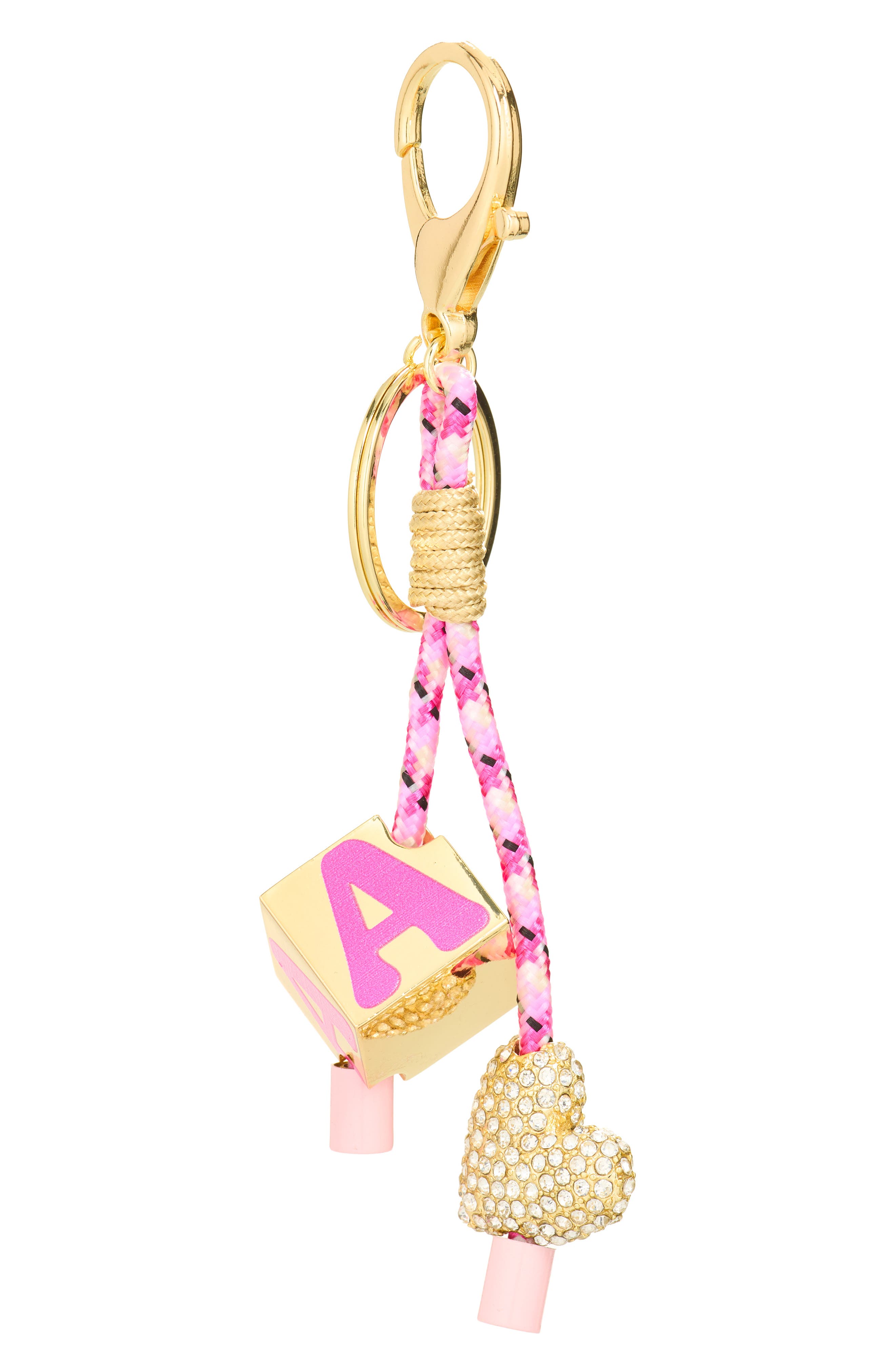 BaubleBar Heart & Block Initial Bag Charm