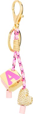 BaubleBar Heart & Block Initial Bag Charm