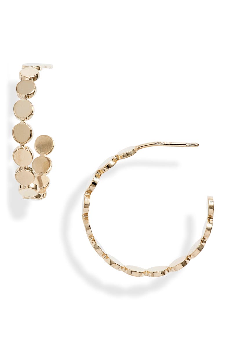 Small Margaux Hoop Earrings, Main, color, YELLOW VERMEIL