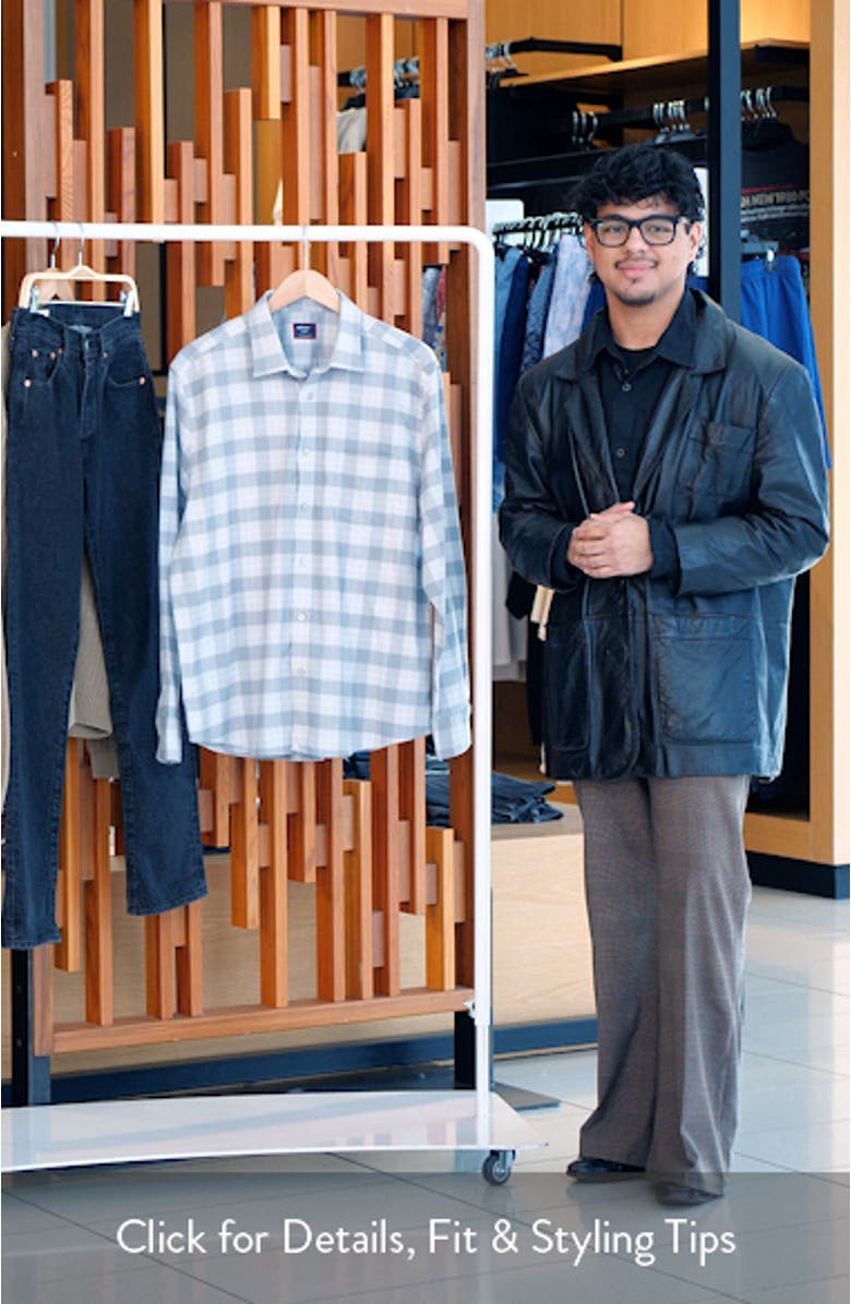 Brightlake Check Performance Flannel Button-Up Shirt, sales video thumbnail