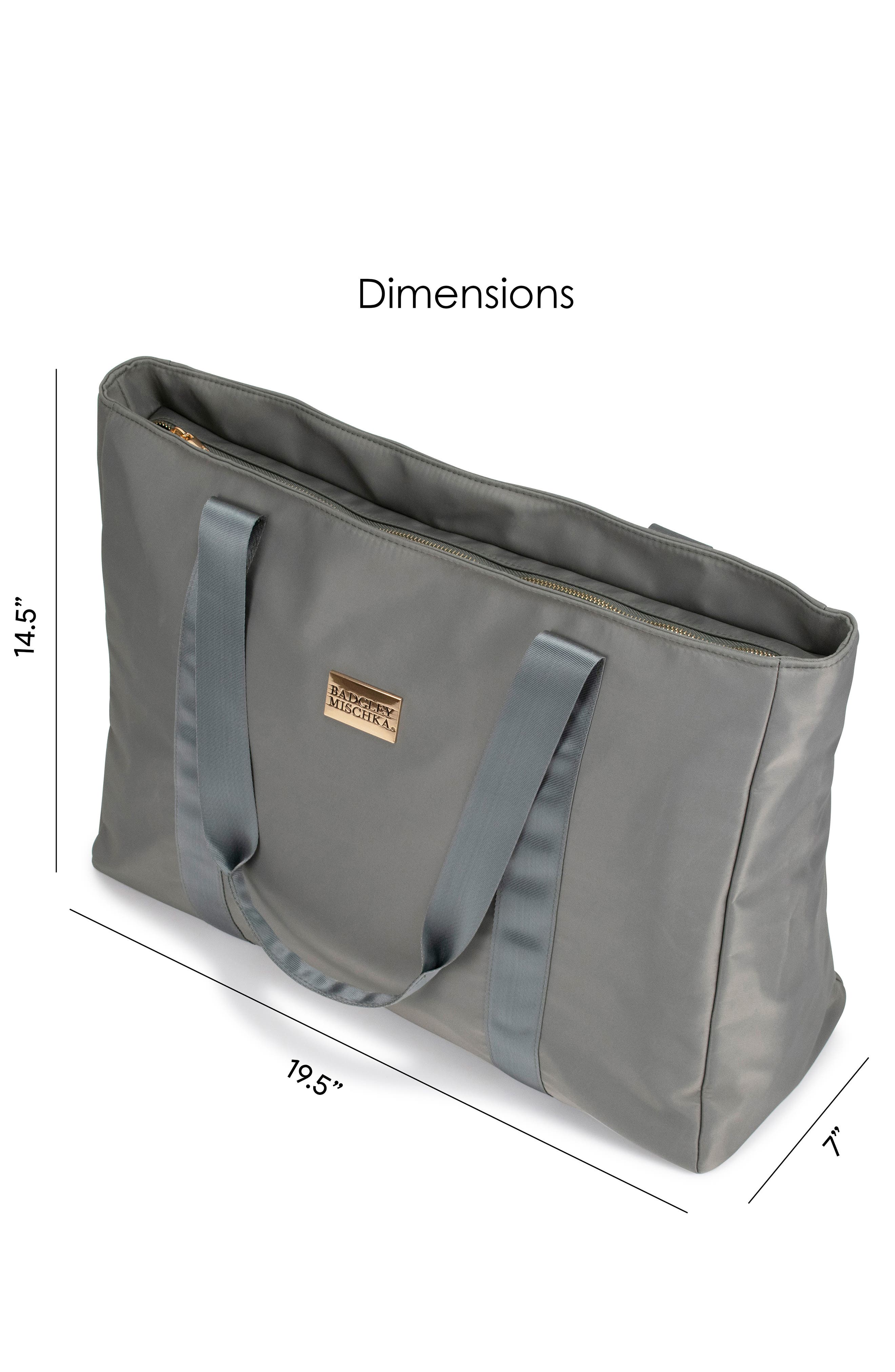 Uncomplicated Nylon Weekender Duffel Bag, Alternate, color, Grey