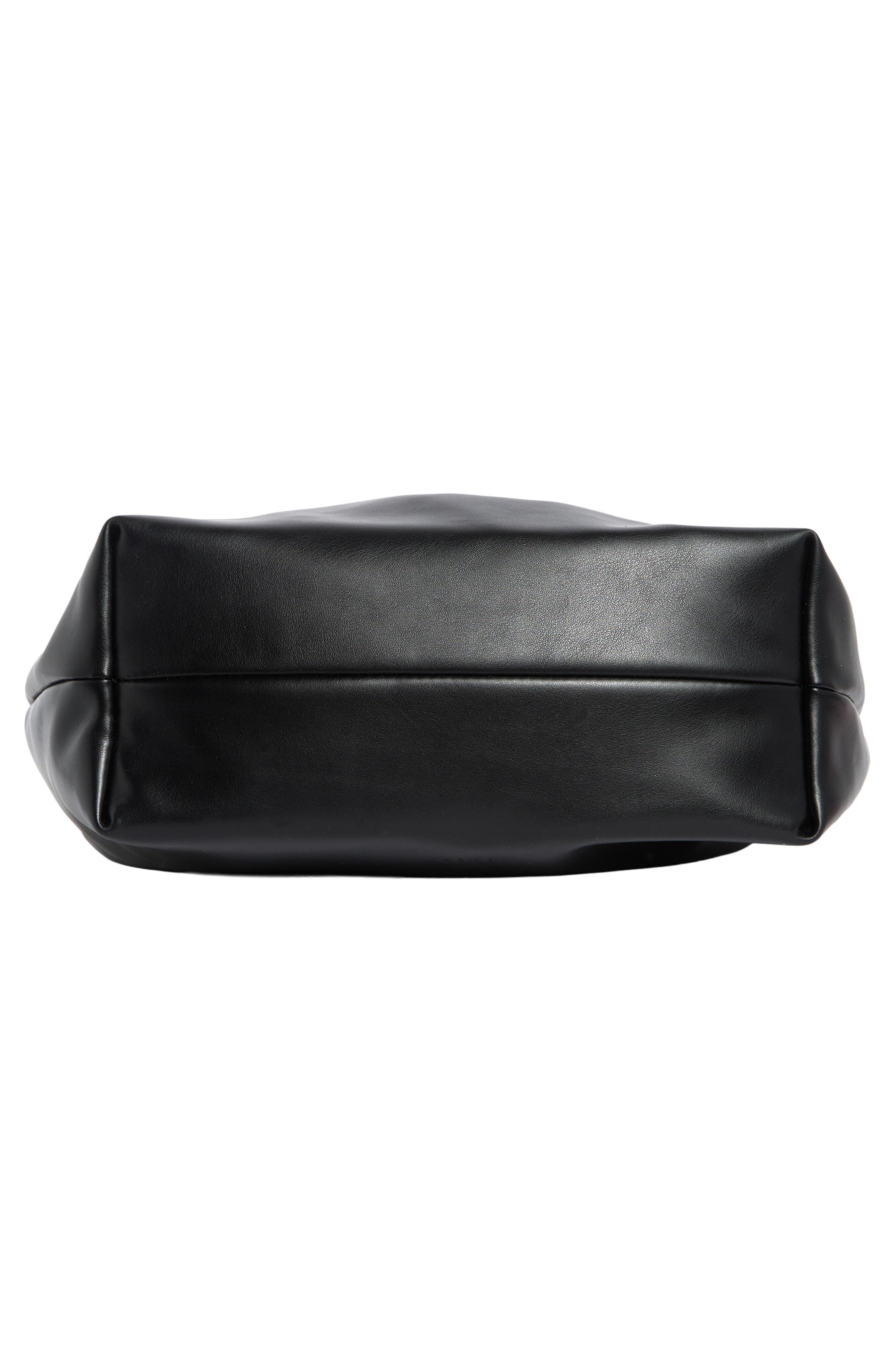 BCBG Chain Water Repellent Shoulder Bag, Alternate, color, Black