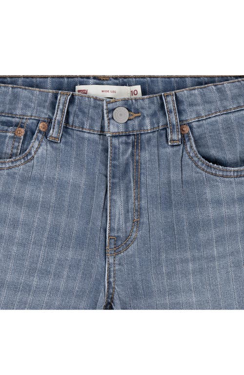 Levi's Big Girls Textured Striped Wide Leg Jeans In Joshua Tree