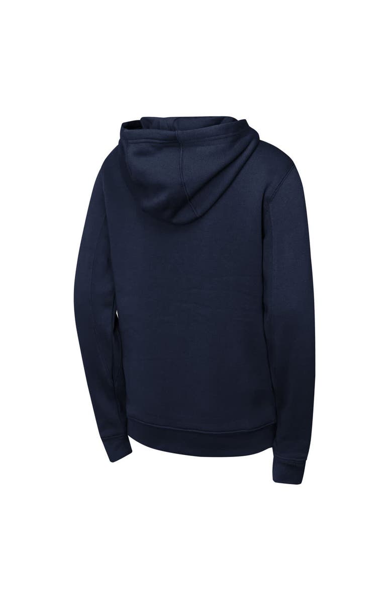Outerstuff Youth Navy Cleveland Guardians Wordmark Fleece Full-Zip Hoodie, Alternate, color, Navy
