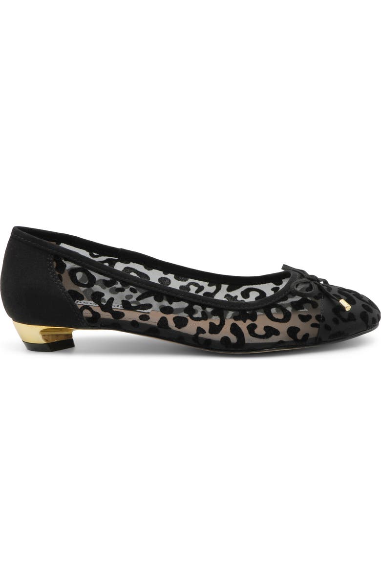 Charles David Maize Mesh Ballet Flat, Alternate, color, Black