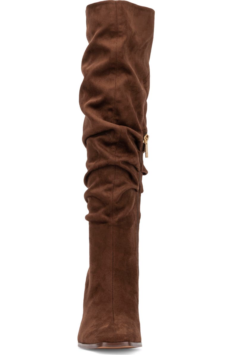 NEW YORK AND COMPANY Damaris Faux Suede Tall Boot, Alternate, color, Cognac
