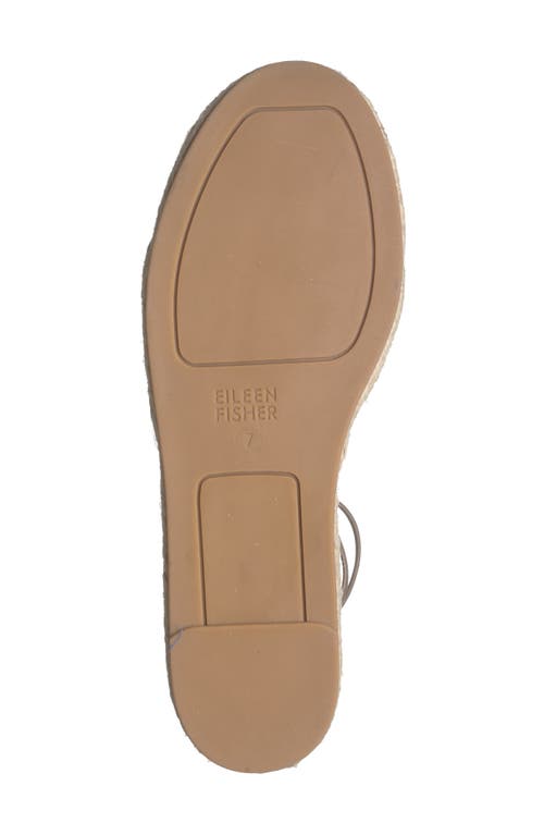 Eileen Fisher Lace Espadrille In Platinum