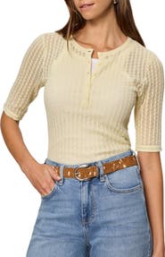 Sanctuary Going Place Pointelle Sweater