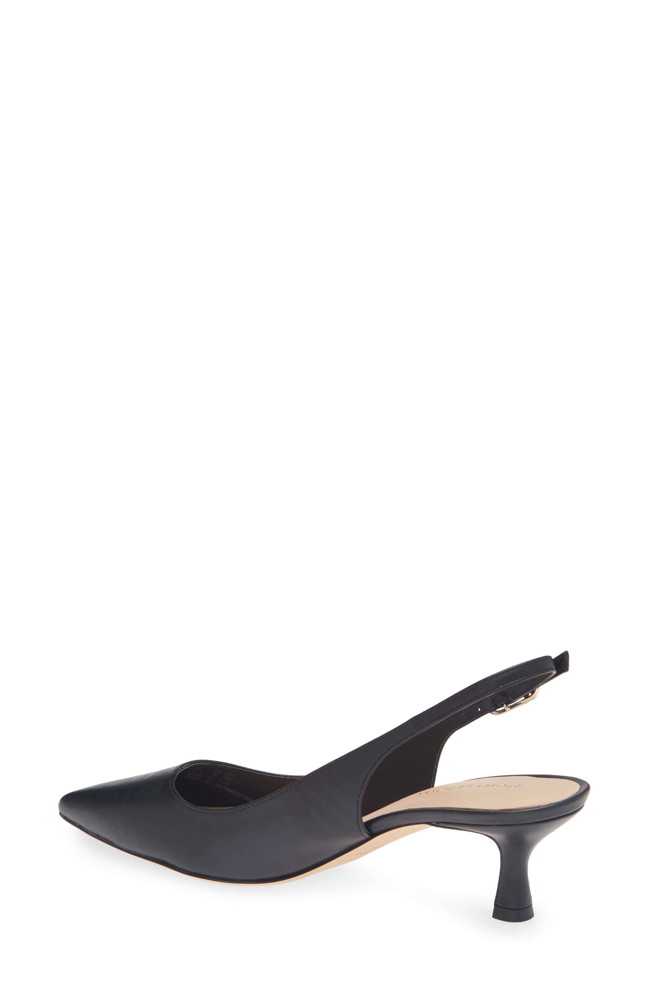 Stuart Weitzman Isla 50 Slingback Pump, Alternate, color, Black