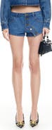 LIONESS Sundrenched Low Rise Denim Shorts
