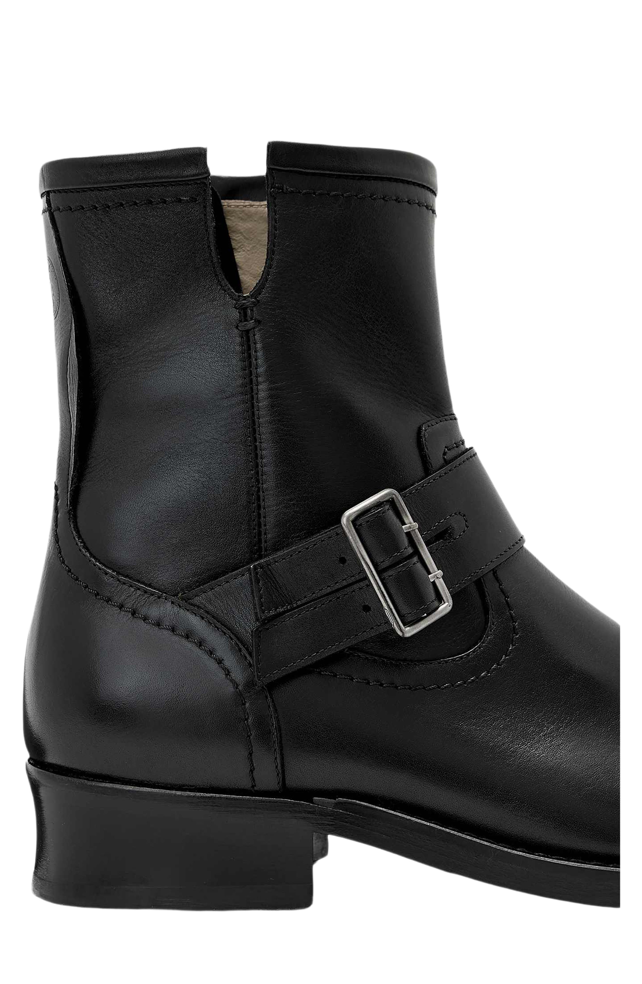 Bailey Leather Boot, Alternate, color, BLACK