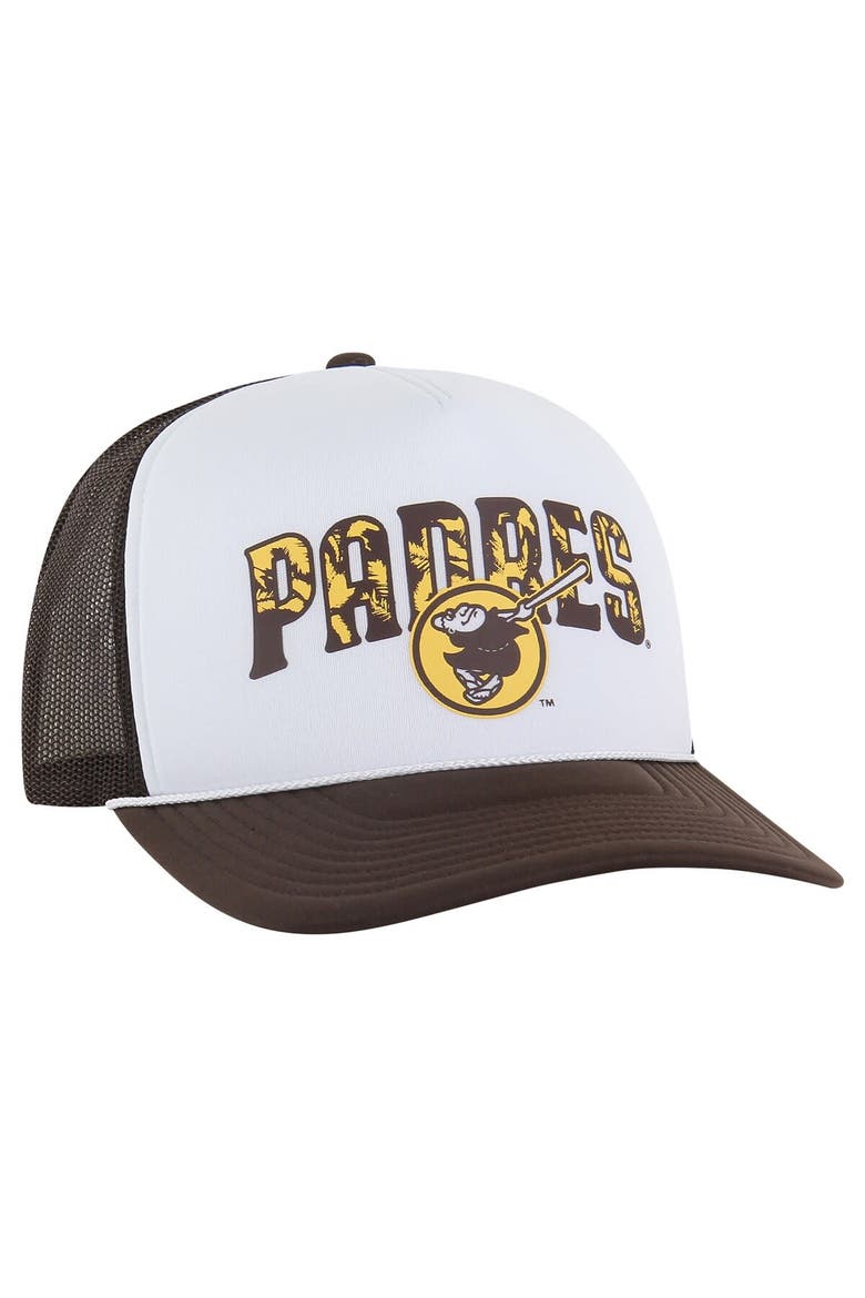 Men's '47 Brown San Diego Padres Retro Region Foam Trucker Adjustable Hat, Alternate, color, Brown