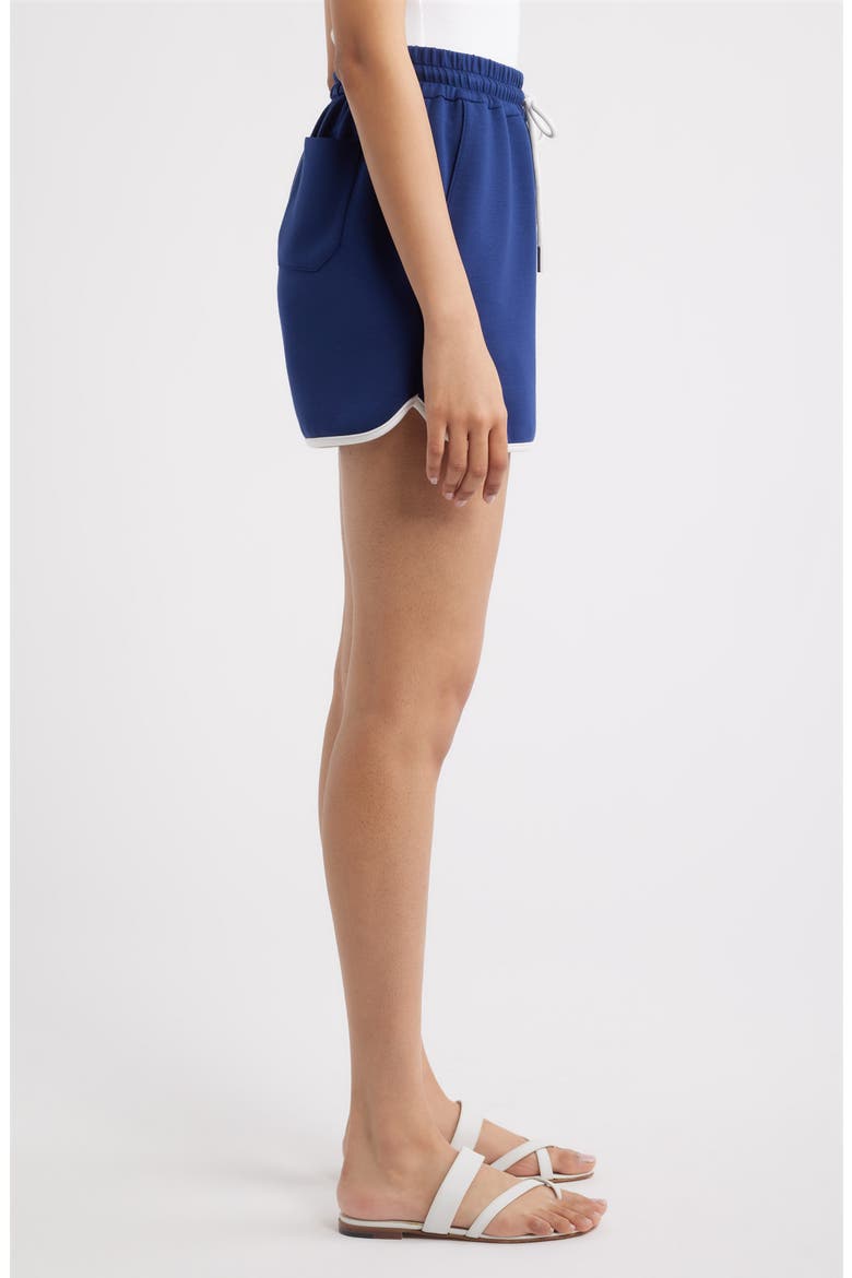 Elastic Waist Dolphin Shorts, Alternate, color, MEDIEVAL BLUE