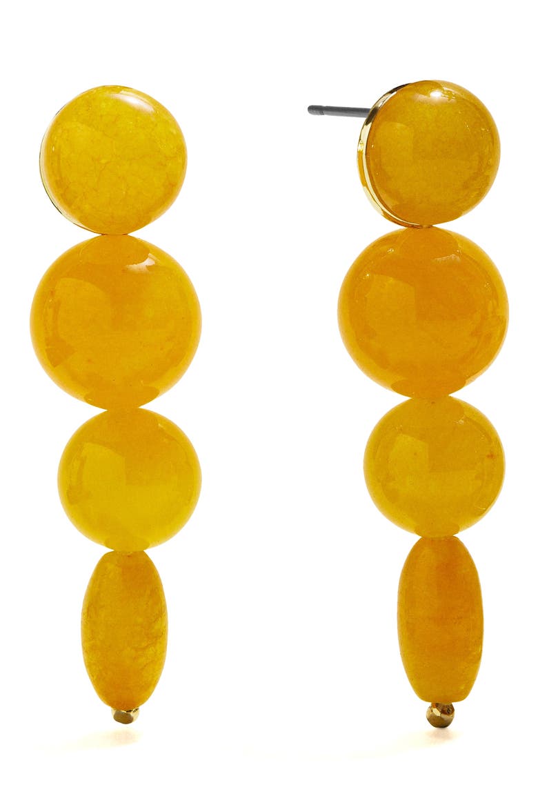 Fatima Drop Earrings, Main, color, YELLOW