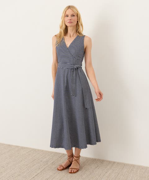 Fit & Flare Easy V-Neck Dress Made With Organic Cotton