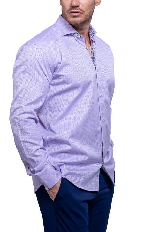 Maceoo Einstein Aristocratluxestretch Button-up Shirt In Purple
