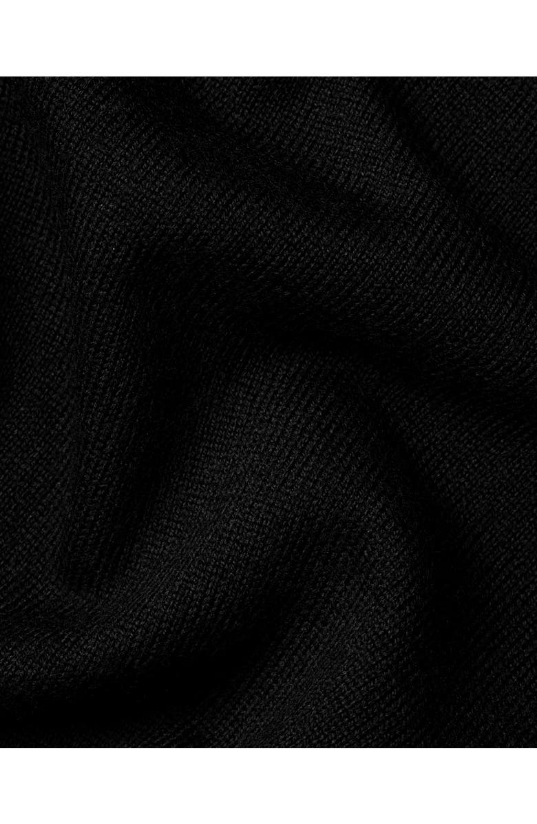 Charles Tyrwhitt Pure Merino Zip Vest, Alternate, color, Black