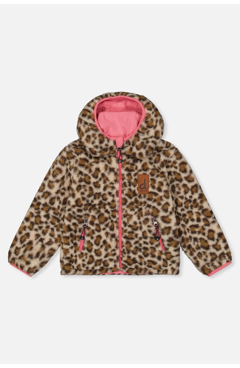 Deux par Deux Reversible Mid-Season Fleece Hooded Jacket, Alternate, color,
