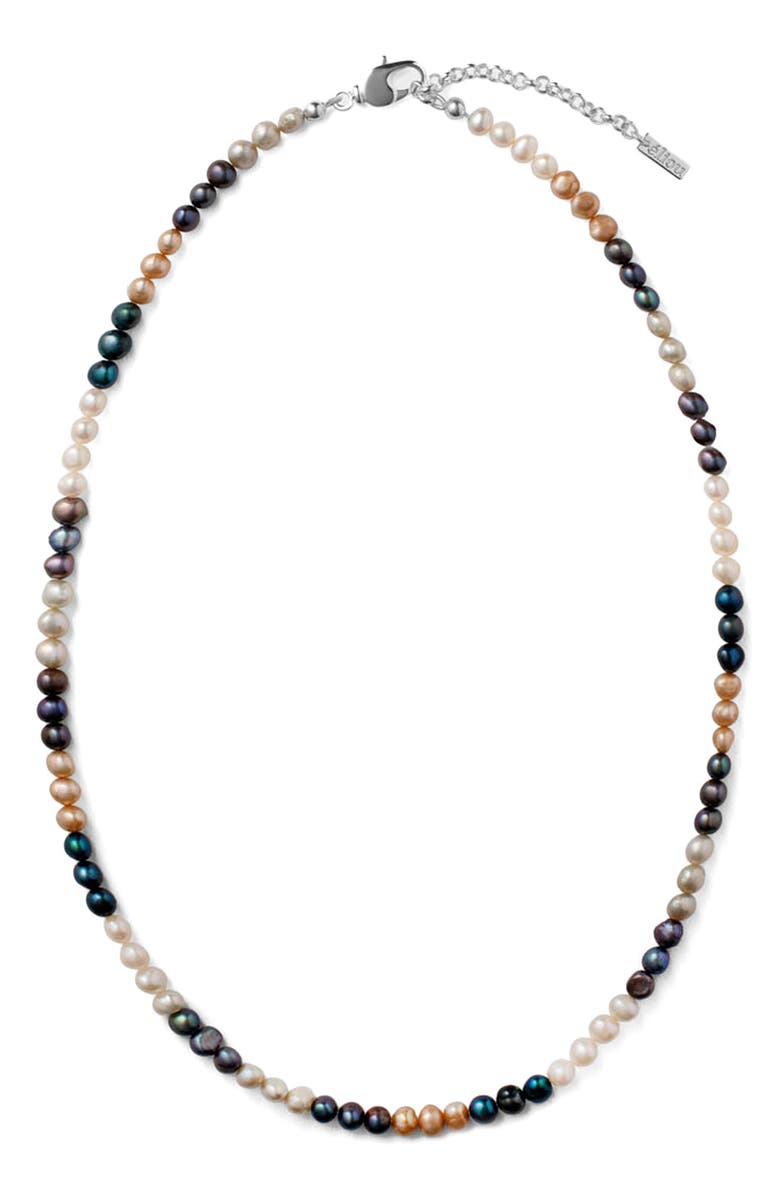 Éliou Haze Beaded Freshwater Pearl Necklace, Main, color, 