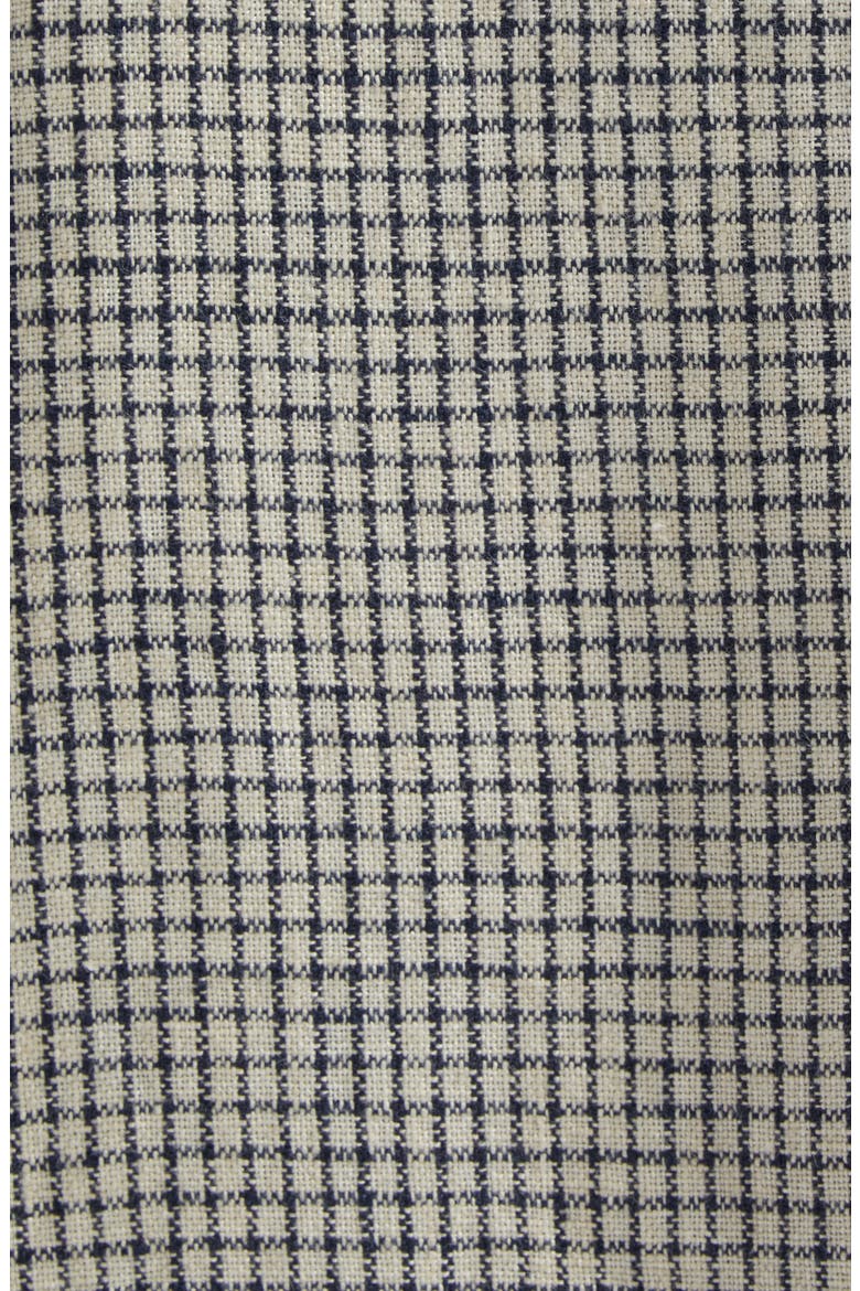 Check Linen Forestiere Jacket, Alternate, color, ECRU AND NAVY