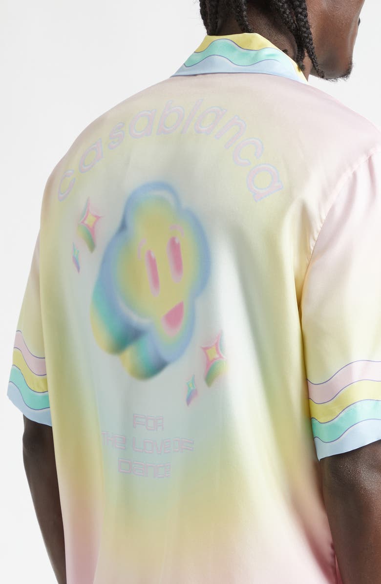 Casablanca For the Love of Dance Silk Camp Shirt, Alternate, color, For The Love Of Dan