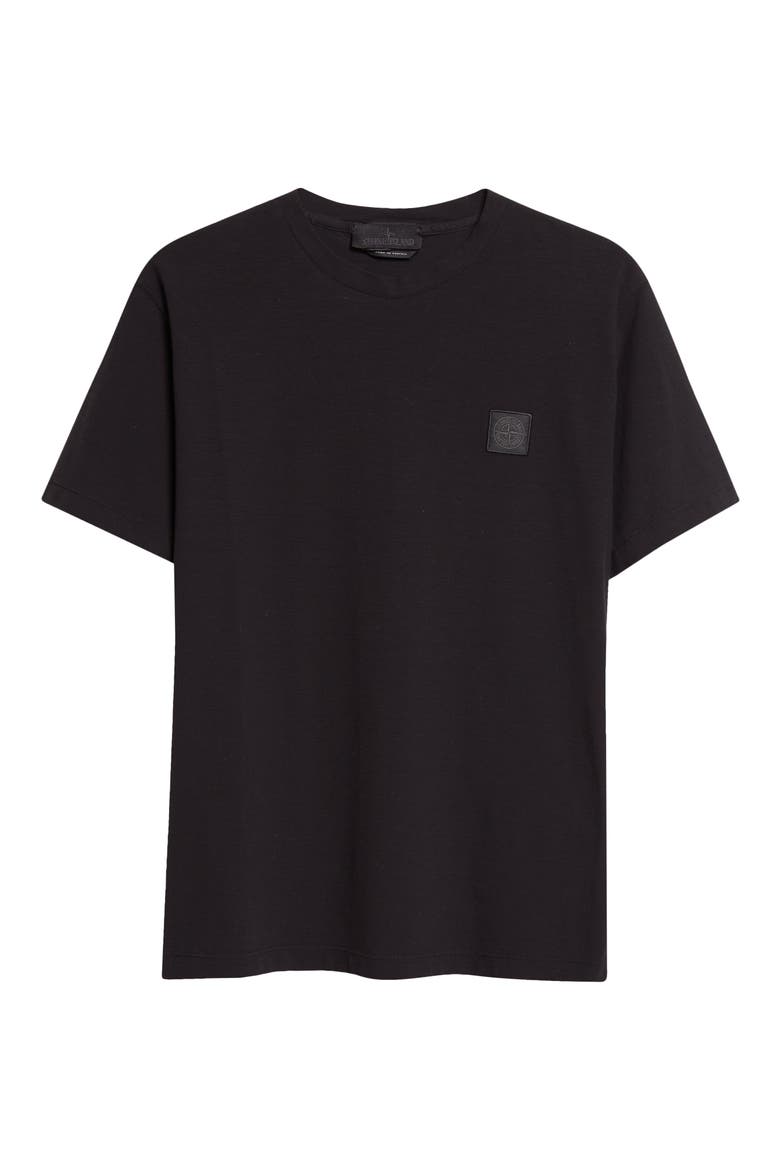 Compass Logo Patch Short Sleeve T-Shirt, Alternate, color, BLACK