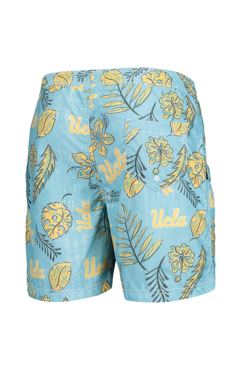 Wes & Willy Men's Wes & Willy Light Blue UCLA Bruins Vintage Floral Swim Trunks, Alternate, color, Light Blue